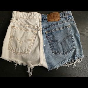 Levi’s Vintage Denim Wash Dyed Shorts